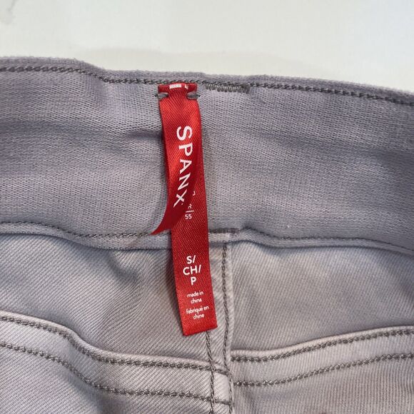 SPANX STRETCH 4” TWILL SHORTS Mauve Blush pull on slimming casual chino S - Picture 8 of 12